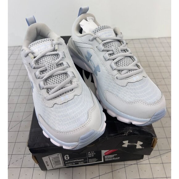 Under Armour Women's Charged Assert 9 Running Shoes Sz. 6 Light Blue/White - Picture 2 of 8